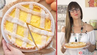 Crostata alla crema pasticcera facilissima  Ricettait [upl. by Oimetra]