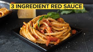 How to make the SIMPLEST ITALIAN PASTA SAUCE at home [upl. by Kennan252]