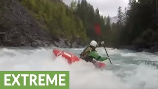 Extreme whitewater kayaking on the Fraser River [upl. by Nesline480]