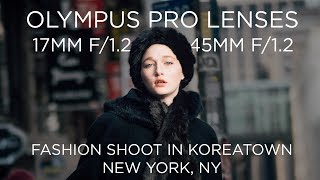 Olympus 17mm f12 and 45mm f12 in NY’s Koreatown [upl. by Dlaniger]