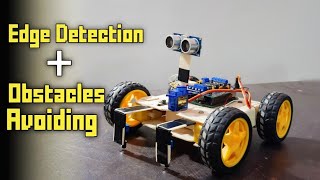 Arduino Edge Detection and Obstacles Avoiding Robot  Arduino Robot [upl. by Nniroc172]