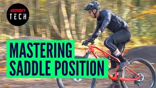 Everything You Need To Know About MTB Saddle Position  GMBN Guide To Bike Setup [upl. by Dnalloh]