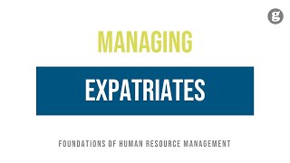 Managing Expatriates [upl. by Onez]