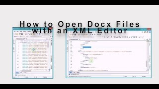 How to Open Docx Files with an XML Editor [upl. by Airamas761]