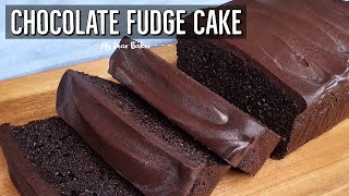 CHOCOLATE FUDGE CAKE Recipe  Moist Chocolate Cake [upl. by Irafat736]