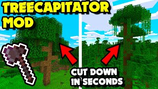 Awesome TREECAPITATOR  FallingTree Mod  INSTANT Tree Cutting Minecraft Mods [upl. by Callean]