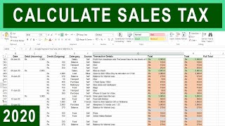 How to Calculate Sales Tax in Excel  Tutorial [upl. by Asylem675]