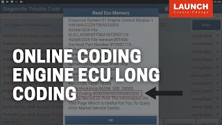 X431 PAD V  Engine ECU Long Coding  LAUNCH [upl. by Madora]