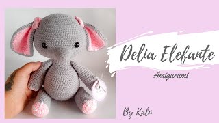 Elefante Amigurumi  Tutorial parte 12 by Kalú [upl. by Ahgiela]