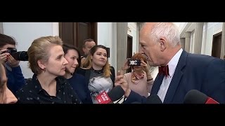 █▬█ █ ▀█▀ Janusz KorwinMikke masakruje feministki w sejmie [upl. by Steffy]