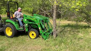 John Deere 2038R  First Time Use [upl. by Nilyac]