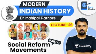 L26 Social reform Movements Part 1 l Modern Indian History  UPSC CSE 2021 l Dr Mahipal Rathore [upl. by Uela]