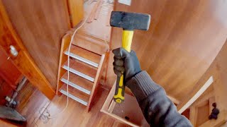 We have to DESTROY before we can REBUILD our Boat  Week 17 PART I  Vintage Yacht Restoration Vlog [upl. by Ahsemrak884]