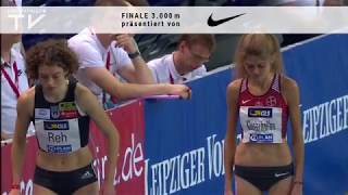 Konstanze Klosterhalfen  83247 min  DMHalle  3000 m  am 16022019 in Leipzig [upl. by Warenne]