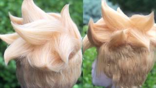 COSPLAY WIG TUTORIAL teasing and styling [upl. by Redan689]