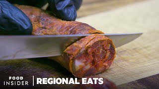 How Traditional Spanish Chorizo Is Made  Regional Eats [upl. by Onaicilef]