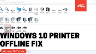 How to fix Windows 10 Printer Offline [upl. by Namurt]