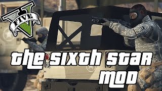 GTA V  The ★ Sixth ★ Star MOD  New Wanted System [upl. by Juni]