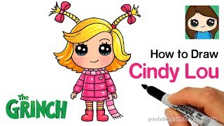 How to Draw Cindy Lou Who  The Grinch [upl. by Eelarak]