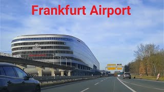 🇩🇪 Driving to Frankfurt Airport  Terminal 1 Parking [upl. by Etaner241]