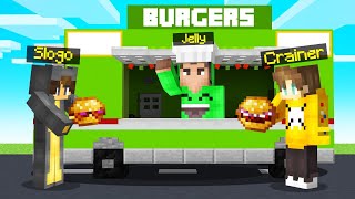 Opening JELLY’S FOOD TRUCK In MINECRAFT [upl. by Quick]