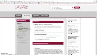 Common Application FERPA Waiver Instructions and Naviance Matching Process [upl. by Ahsiekin]