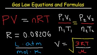 Gas Laws  Equations and Formulas [upl. by Shaffer720]