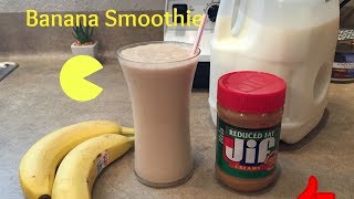 How To Make a Peanut Butter Banana Smoothie  The BEST [upl. by Kelda]