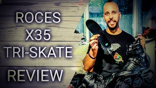 Roces X35 3x110 TIF Urban Triskate Review [upl. by Ogilvie881]