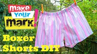 How to Make Boxer Shorts EASY DIY [upl. by Llesirg]