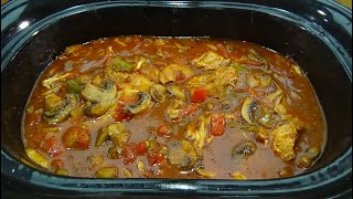 Slow Cooker Chicken Cacciatore [upl. by Carlie276]