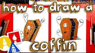 How To Draw A Coffin For Halloween [upl. by Aiciruam]