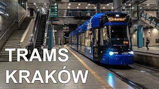 🇵🇱 Trams in Krakow  Tramwaje w Krakowie 4K 2020 [upl. by Drofnil]