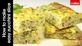 How to make easy zucchini slice [upl. by Holihs]