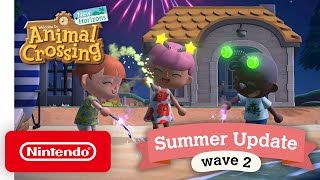 Animal Crossing New Horizons Summer Update  Wave 2  Nintendo Switch [upl. by Neliak]