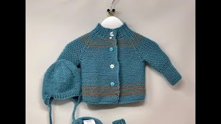 Stricken Baby Jäckchen EINFACH  Raglan [upl. by Hump]