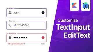 TextInputEditText  Material Design Edit Text  Android Studio Tutorial [upl. by Asinla]