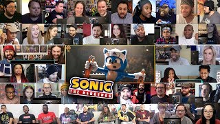 10 Youtubers SONIC THE HEDGEHOG Official Trailer 2 REACTIONS MASHUP [upl. by Pritchett518]