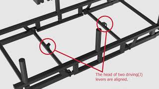 How to assemble adjustable bed frame [upl. by Ititrefen245]