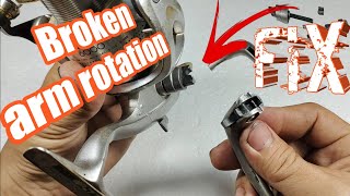 How to repair Reel fishingFix A Broken Reel That Wont Crank fishing [upl. by Asilegna657]