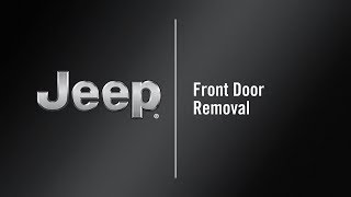 Front Door Removal  How To  2020 Jeep Wrangler [upl. by Anomor]