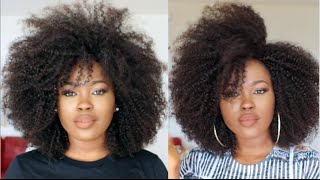 DIY Quick amp Easy quotNo Sewquot Versatile Carefree Afro Wig [upl. by Aram962]