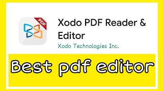 Xodo pdf editor  How to edit pdf file for free  Best pdf editor for educators [upl. by Eirak713]