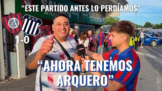 REACCION DE LOS HINCHAS SAN LORENZO 10 TALLERES [upl. by Eedyaj]