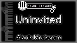 Uninvited  Alanis Morissette  Piano Karaoke Instrumental [upl. by Gaskill742]