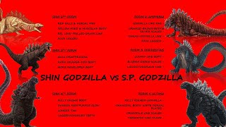 Shin Godzilla vs Singular Point Godzilla Evolution Comparison [upl. by Weinstock733]