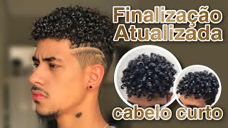 FINALIZAÇÃO ATUALIZADA cabelo cacheado curto [upl. by Atsyrk]