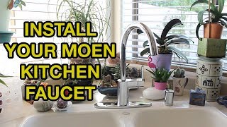 Moen Kitchen Faucet Installation [upl. by Ekez966]