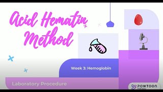 Acid Hematin Method by Sahli Hellige Hgb Detn [upl. by Kcirrem291]