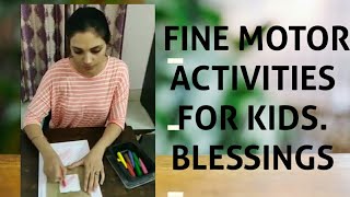 Fine Motor Activities for kidsby BLESSINGS [upl. by Leslee]